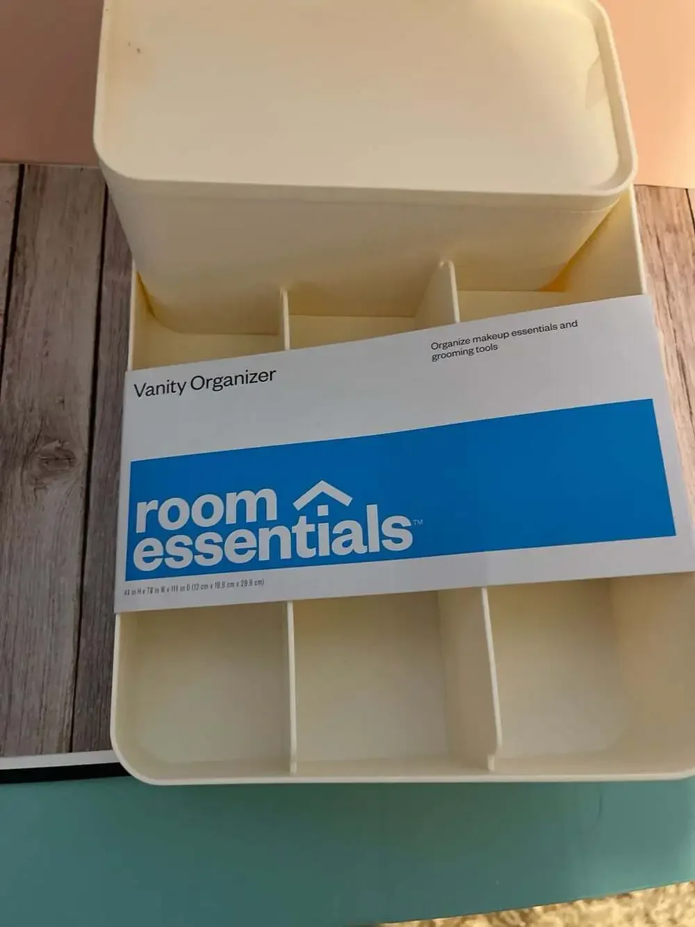 Room Essentials Cream Vanity Organizer, 4.7